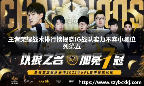 王者荣耀战术排行榜揭晓IG战队实力不容小觑位列第五